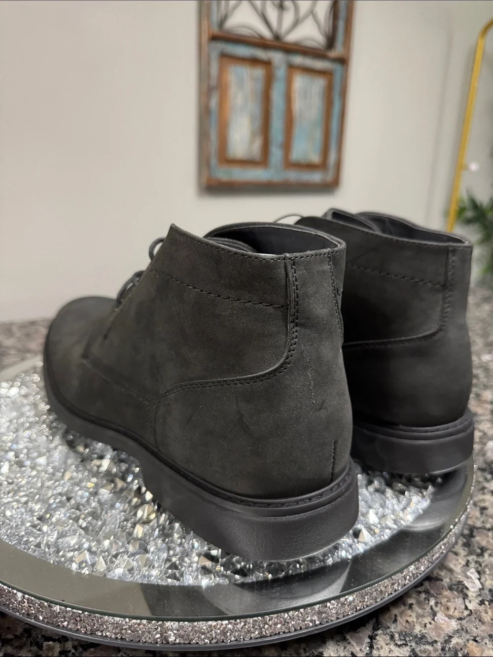 Nautica Men's Black Chukka Boot - Sleek Lace-Up Casual NEW 13